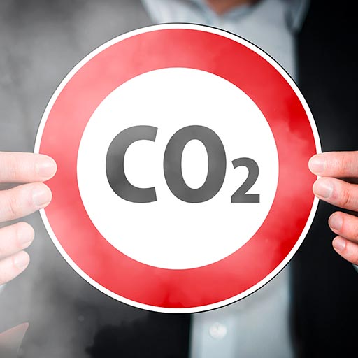 Auspuffservice - Co2 Schild